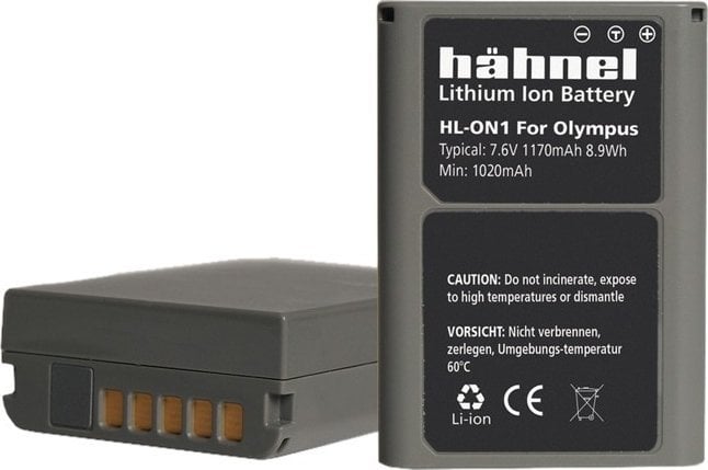 Bateri për kamerë Hahnel Olympus HL-ON1, 1220mAh, e hirtë