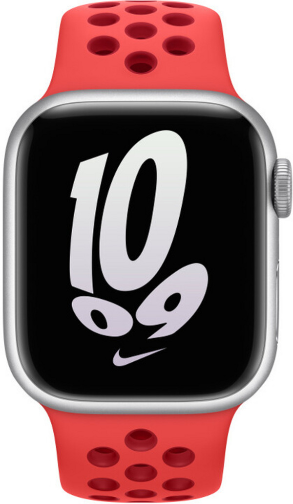 Apple Watch 41mm Nike Band, Bright Crimson/Gym Red Nike Sport Band
