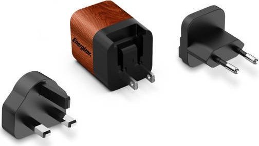Karikues Energizer Ultimate, 20W GaN PD, me adapter EU UK US, Walnut burl