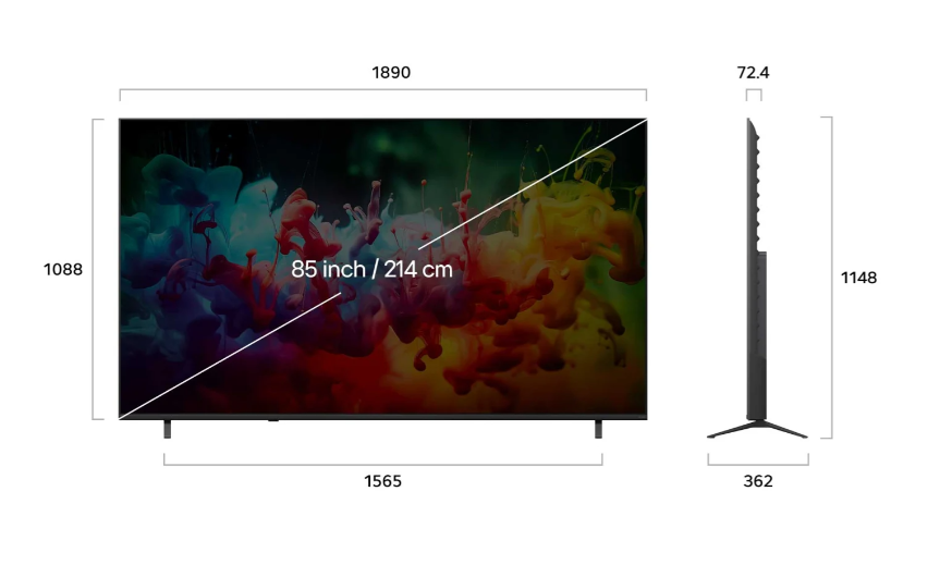 Televizor LG 85QNED70B3A, 85", QNED 4K Ultra HD, i zi