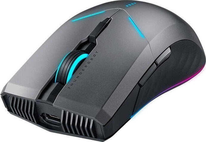 Maus gaming Thunderobot ML703, wireless dhe me kabllo, 16000 DPI, RGB, i zi
