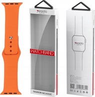 Rrip ore Yesido WB44 për Apple Watch 42 44 45 mm, silikon, portokalli