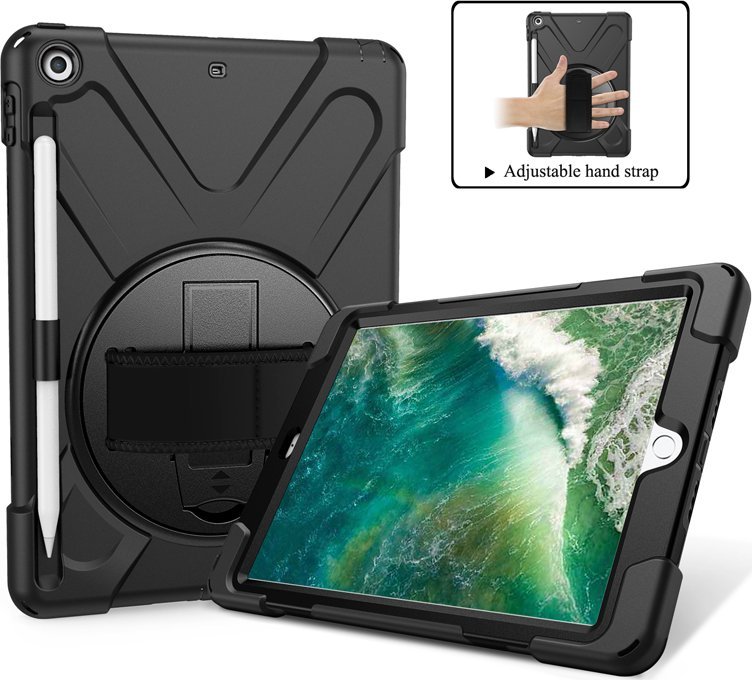 Mbulesë tableti eSTUFF për iPad 9.7 2017/2018, me palosje, e zezë