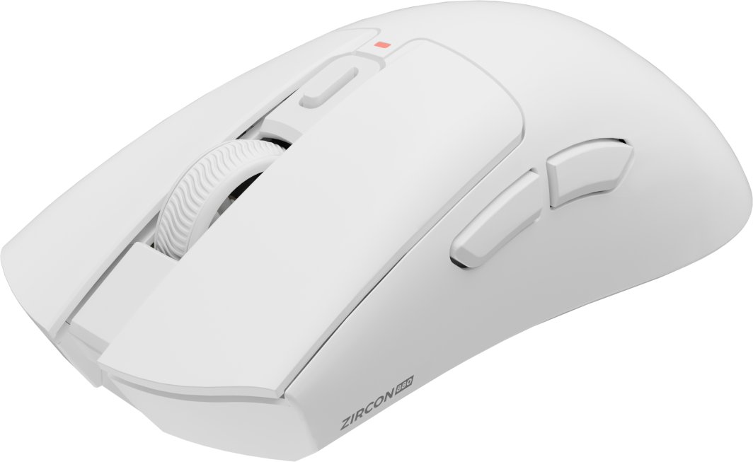 Mouse gaming Genesis Zircon 880 NMG-2380, wireless 2.4 GHz Bluetooth, optik, i bardhë