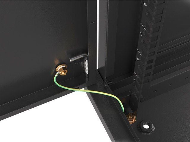 Kabinet muror rrjeti Lanberg WF01-6412-00B, 19", 12U, i zi