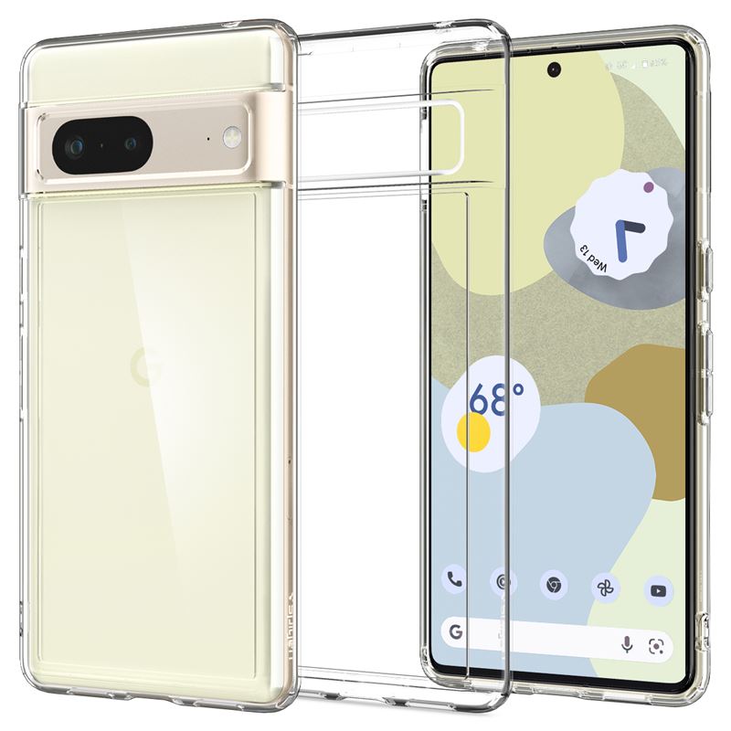 Mbështjellës për Google Pixel 7 Spigen Ultra Hybrid, transparent