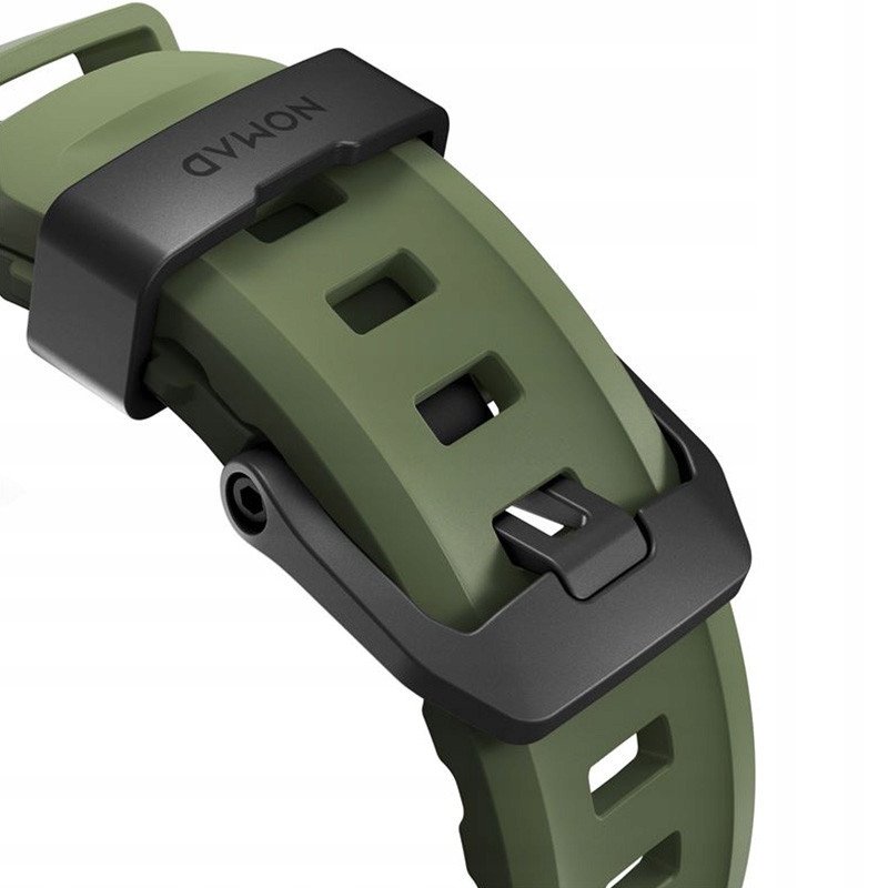 Rrip ore Rocky Point Band për Apple Watch, 46mm 49mm, gome FKM, pylli me hardware i zi
