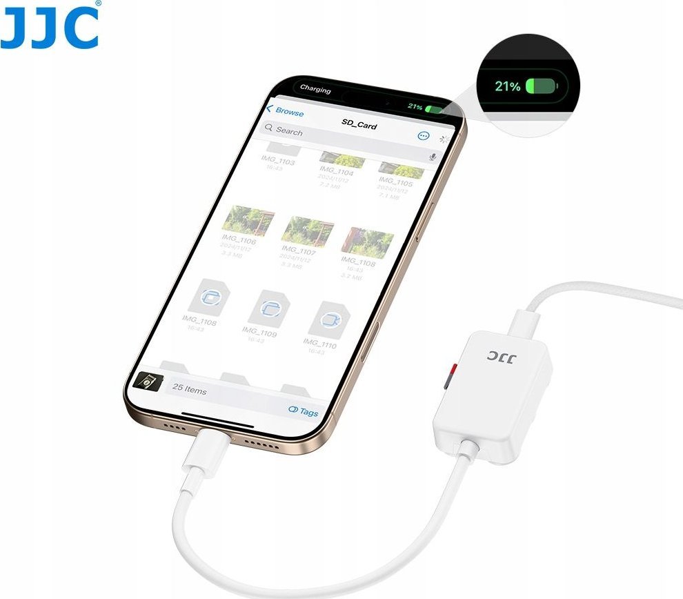 Lexues karte telefoni JJC PDB UC SyncCharge, microSD, USB Type C, gri