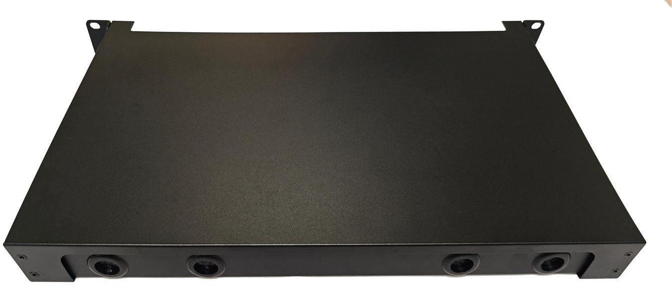 Panel rrëshqitës optik Lanview, për fibër optike, për rack, i zi
