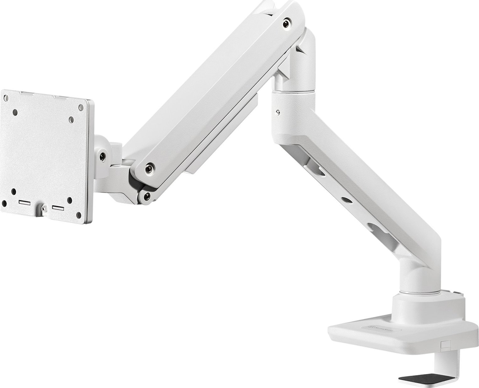 Krah monitori Silverstone SST ARM14, deri 49", gas spring, i bardhë