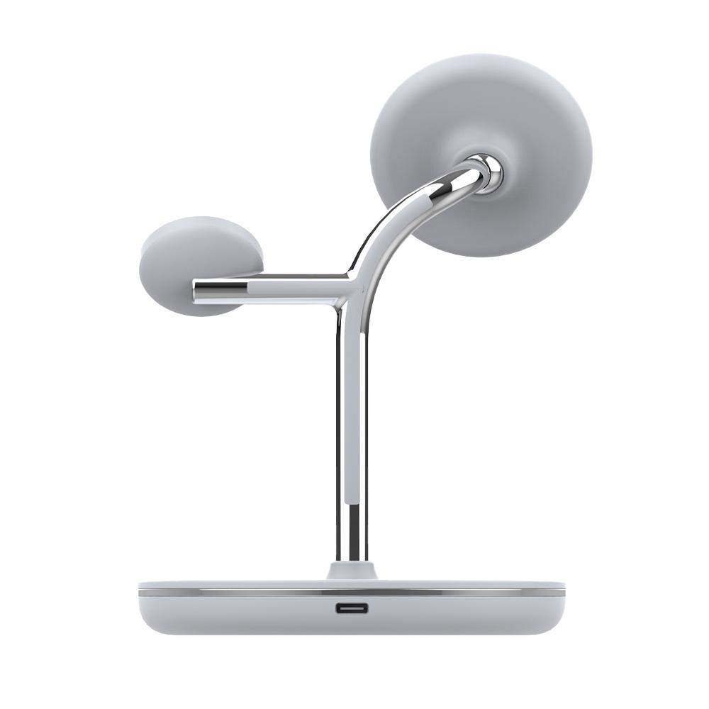 Karikues wireless Tellur 3 in 1, 15W, MagSafe MFI, i bardhë