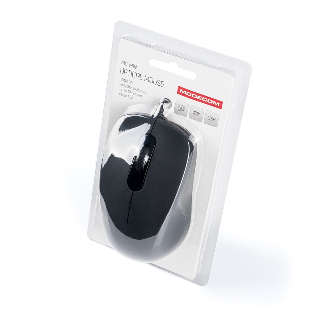Maus Modecom MC-M10, USB Type-A, i zi