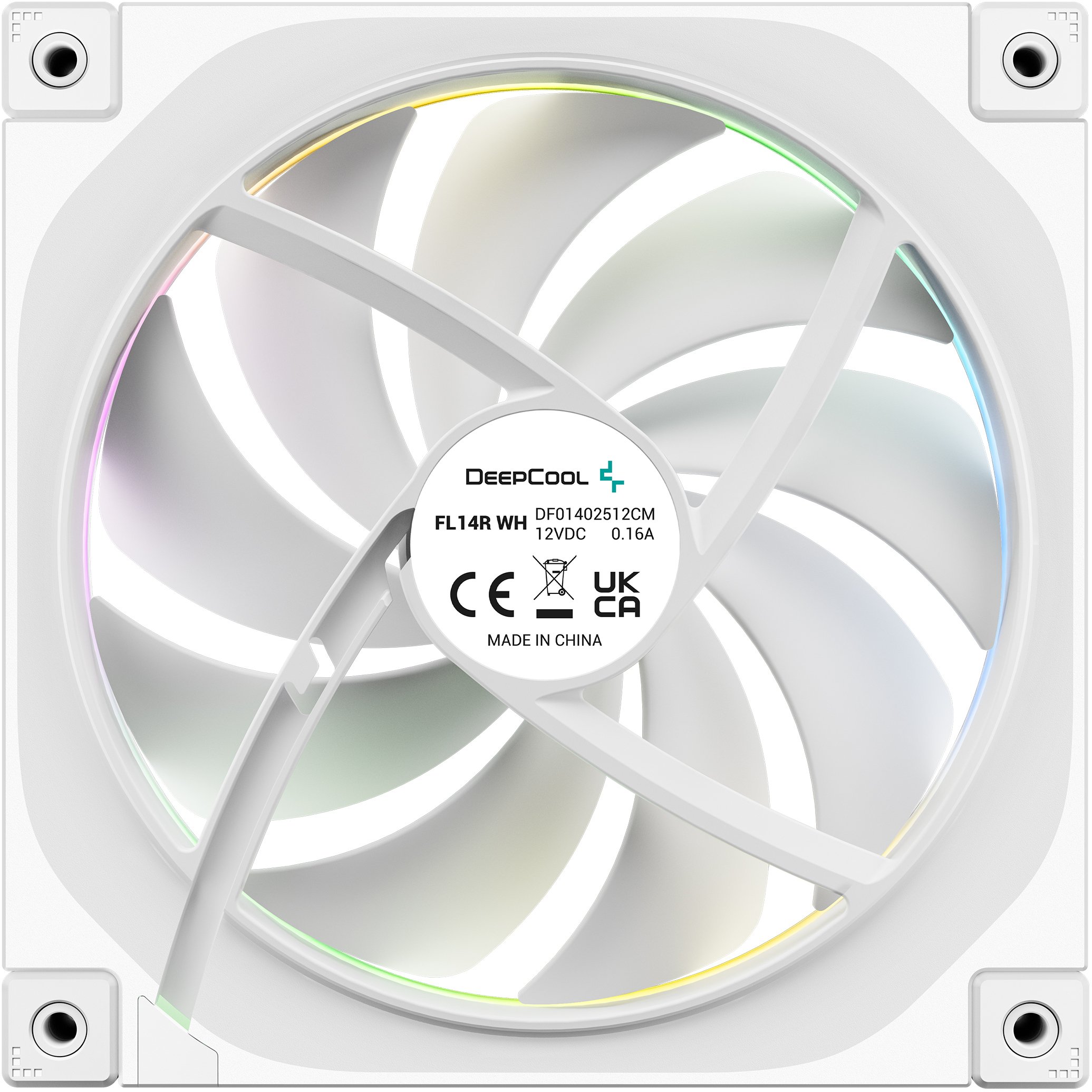 Ventilator PC Lian Li FL14R WH, 140mm, ARGB, i bardhë