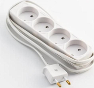 Zgjatues rryme Microconnect GRUELU4H015, 1.5m, 4 dalje AC, i bardhë