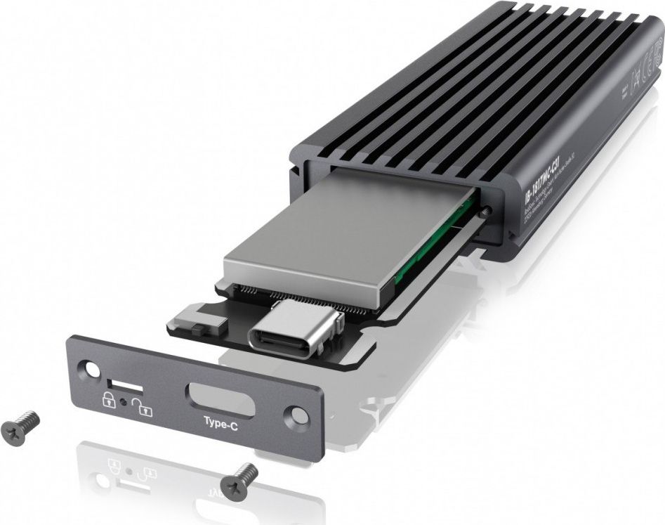 Kuti e jashtme SSD Icy Box IB-1817MC-C31, M.2 NVMe SATA, USB-C 10Gbps, alumini i zi 3