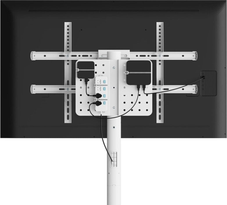 Стојалка за ТВ Techly ICA-TR55, универзална, до 86\", 50 kg, бела