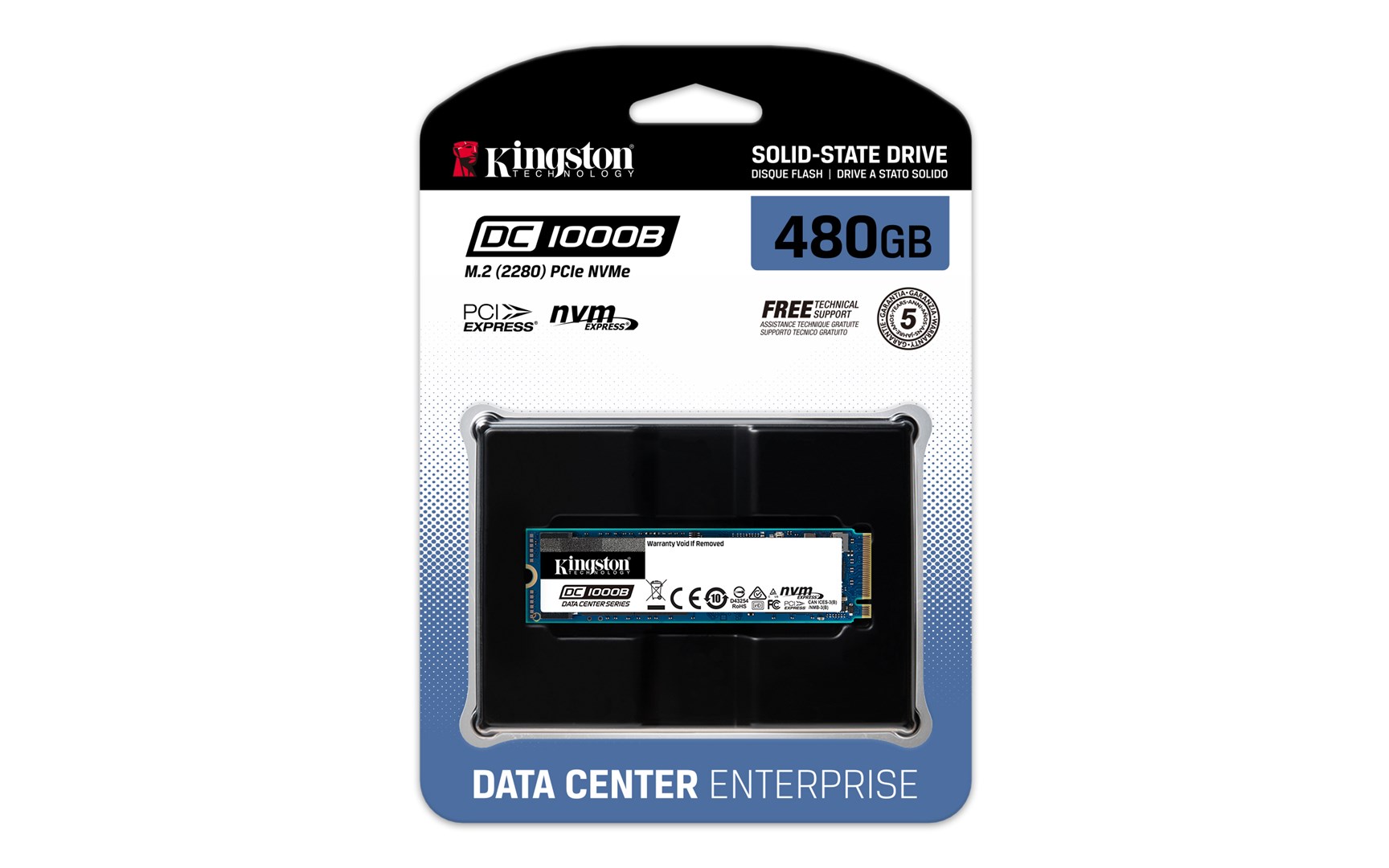 Disk SSD Kingston Data Center DC1000B, 480GB, M.2 NVMe