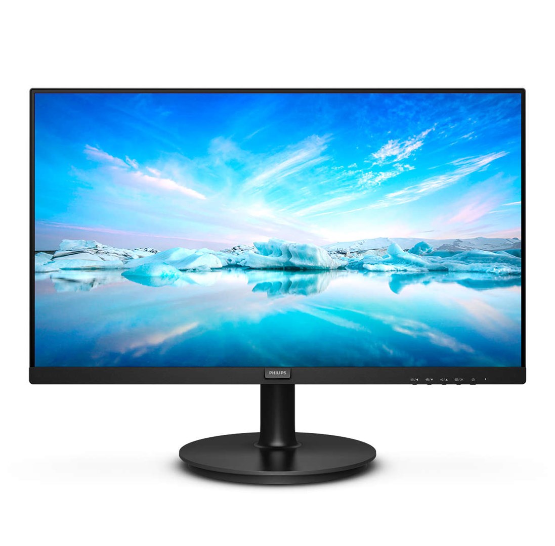 Monitor LED Philips V-line 222V8LA, 22", Full HD, 75Hz, i zi