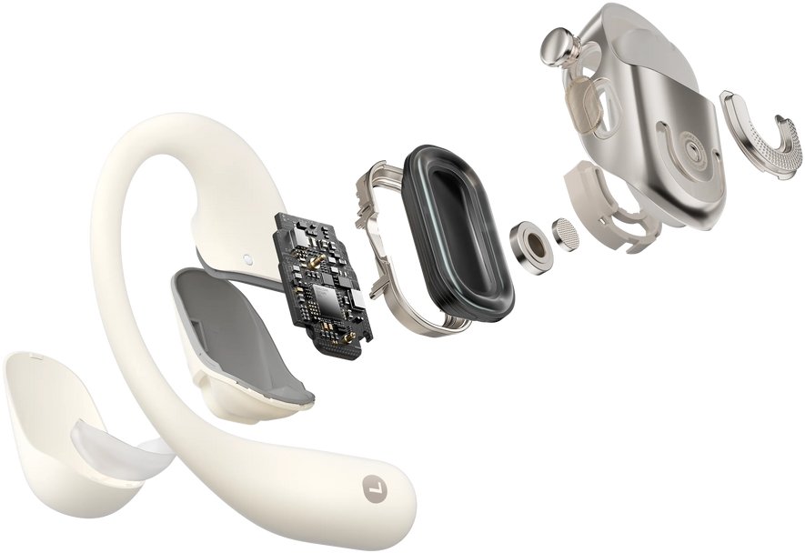 Kufje pa tel SHOKZ OpenFit 2, in ear, të zeza