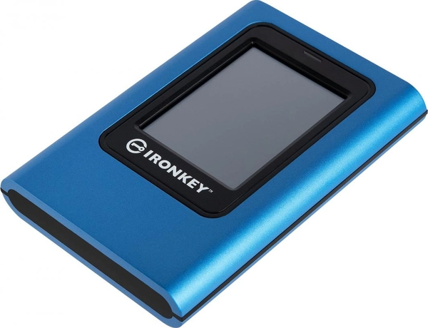 Disk i jashtëm SSD Kingston IronKey Vault Privacy 80 1.92TB, i kaltër/ i zi