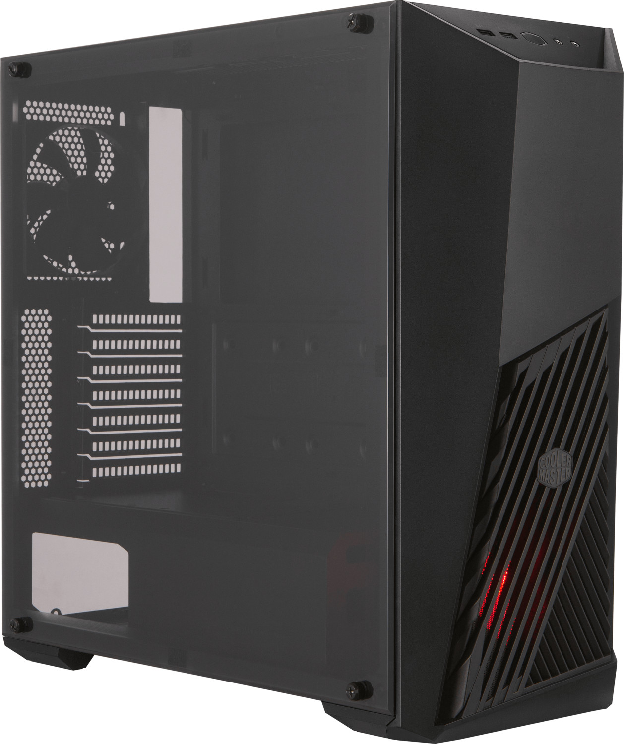 Kutia kompjuterike Cooler Master MasterBox K501L, MIDI Tower, panel anësor akrilik, e zezë