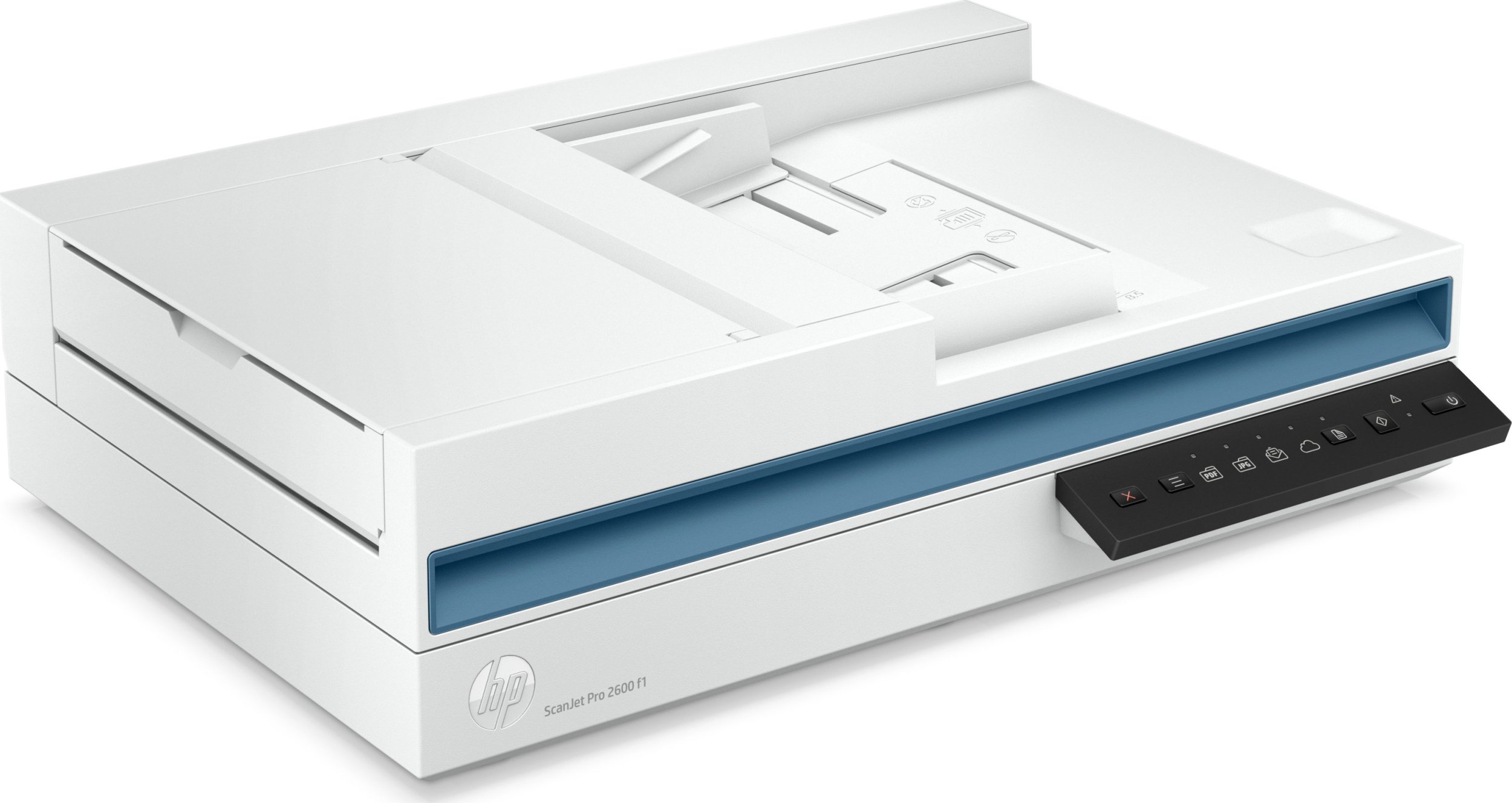 Skaner HP ScanJet Pro 2600 F1, flatbed dhe ADF, 600 x 600 DPI, A4, i bardhë
