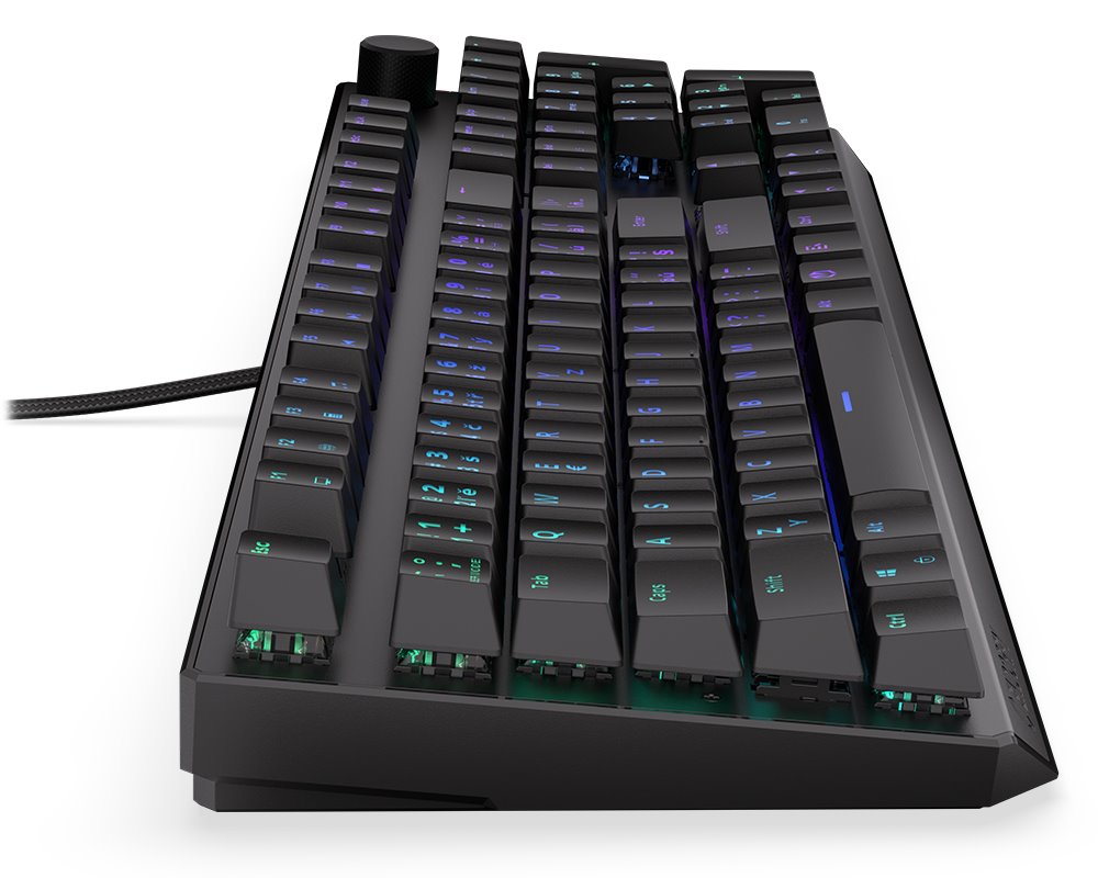 Tastierë gaming Endorfy Thock Wireless Red, mekanike Kailh Red, me ndriçim ARGB, e zezë