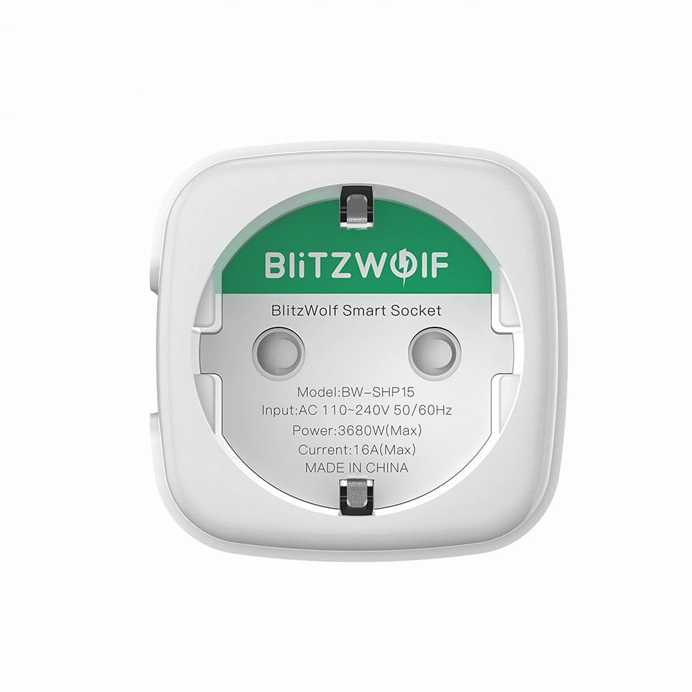 Prizë e zgjuar BlitzWolf BW-SHP15, ZigBee, 3680W, e bardhë
