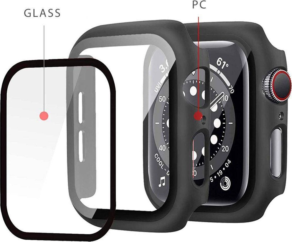 Mbrojtëse ekrani Tech-Protect Defense360 për Apple Watch 40mm, xham i temperuar, e zezë