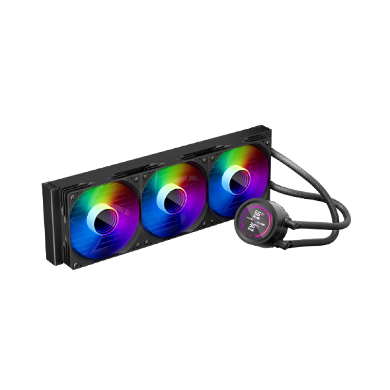 Ftohës uji AIO 1stPlayer TS4 RGB, radiator 360mm, i zi