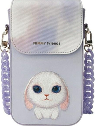 Çantë telefoni Nimmy Big Eyed Pet Rabbit 2.0, për telefon, e purpurt