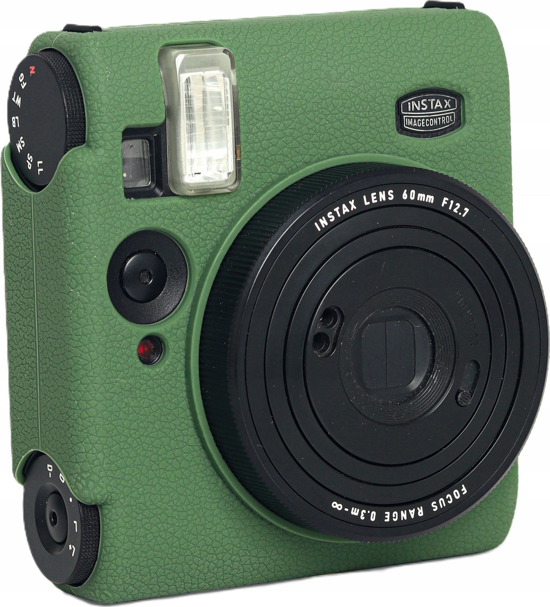 Mbulesë silikoni LoveInstant për kamera Fujifilm Instax Mini 99, teksturë lëkure, e gjelbër