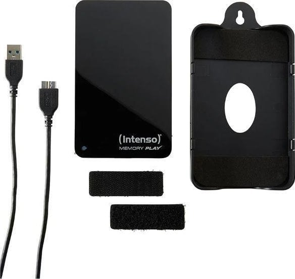 Надворешен тврди диск Интенсо Мемори Плеј 6021480, 2TB, 2.5", USB 3.0, црн