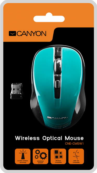 Mouse pa tela Canyon CNE-CMSW1, 3 nivele DPI, i zi