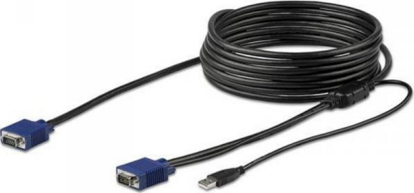 Kabllo USB KVM StarTech RKCONS, 4.6 m, VGA, i zi