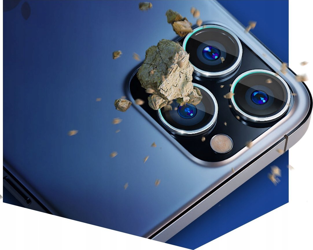 Mbrojtës kamere 3MK Lens Protection Pro, për iPhone 16 Pro 16 Pro Max, titanium silver