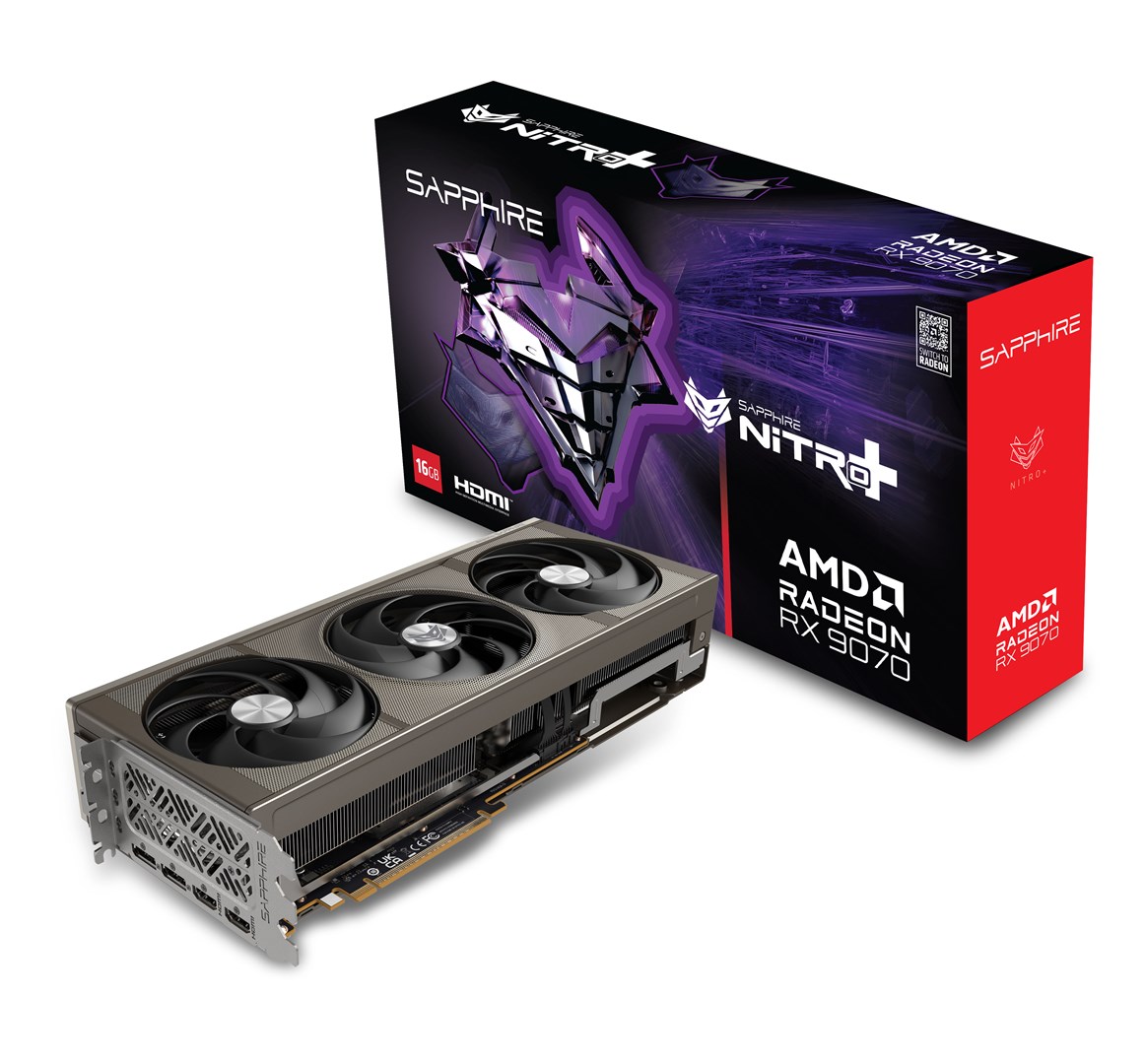 Kartë grafike Sapphire AMD Radeon RX 9070 NITRO+, 16GB GDDR6, 4K, e zezë