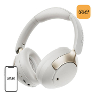 Kufje mbi vesh QCY H3 Pro, Bluetooth, ANC 50dB, të bardha