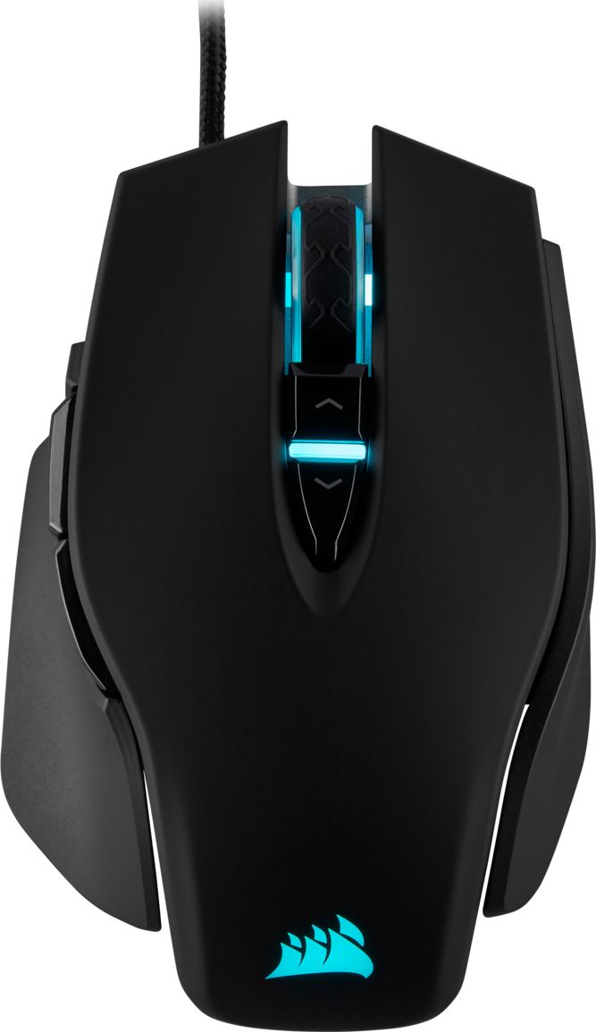 Corsair M65 Elite RGB Оптички Гејминг Глушец, Црн