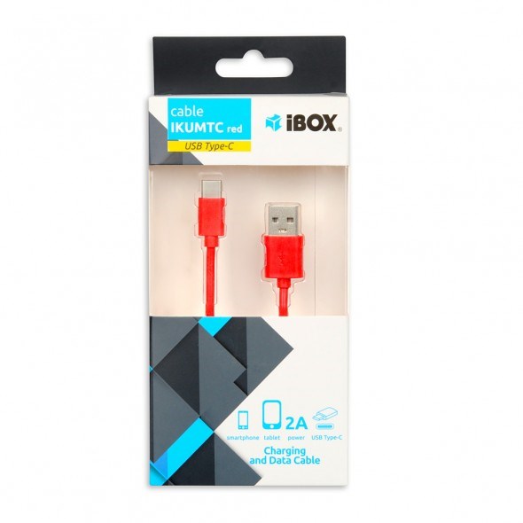 Kabllo iBOX, USB A / USB C, 1 m, e kuqe