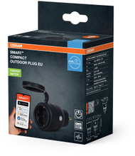 Prizë smart OSRAM Smart+ Radio Socket, Matter over WiFi, IP44, e zezë