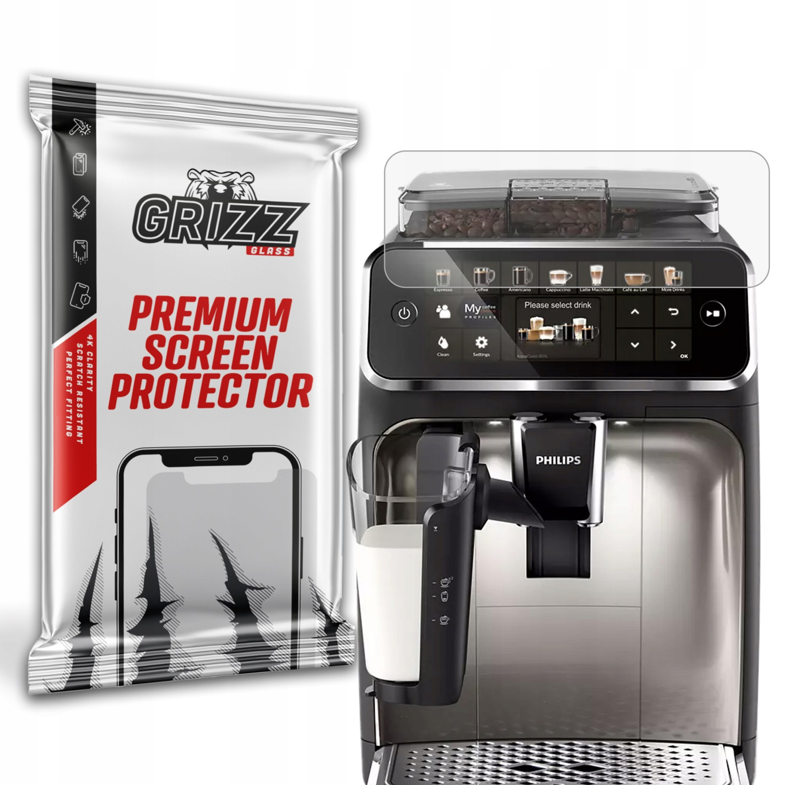 Мат заштитен филм GrizzGlass PaperScreen за Philips LatteGo 5400