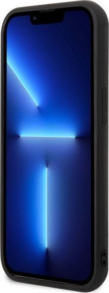 Mbulesë telefoni Karl Lagerfeld KLHCP14M3DRKINK për iPhone 14 Plus, koleksioni Rubber Ikonik 3D, e zezë