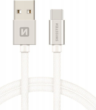 Kabllo karikimi SWISSTEN USB në USB C, 1.2m, e argjendtë