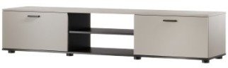 Kabinet TV Cama Meble SOHO, 180x43x37 cm, cashmere me të zezë
