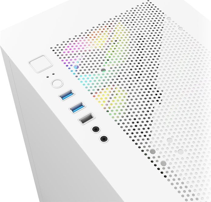 Kasë Montech Air 100 ARGB, e bardhë, Mini Tower