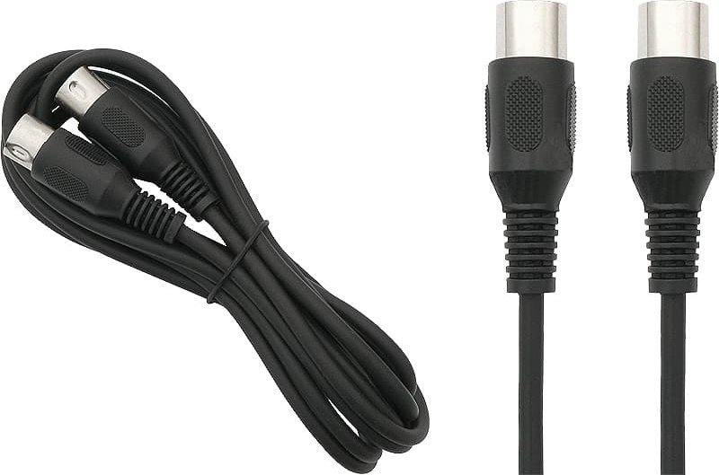 Kabllo audio MIDI DIN 2x5-pin 1.2m, përforcues magnetofon, e zezë