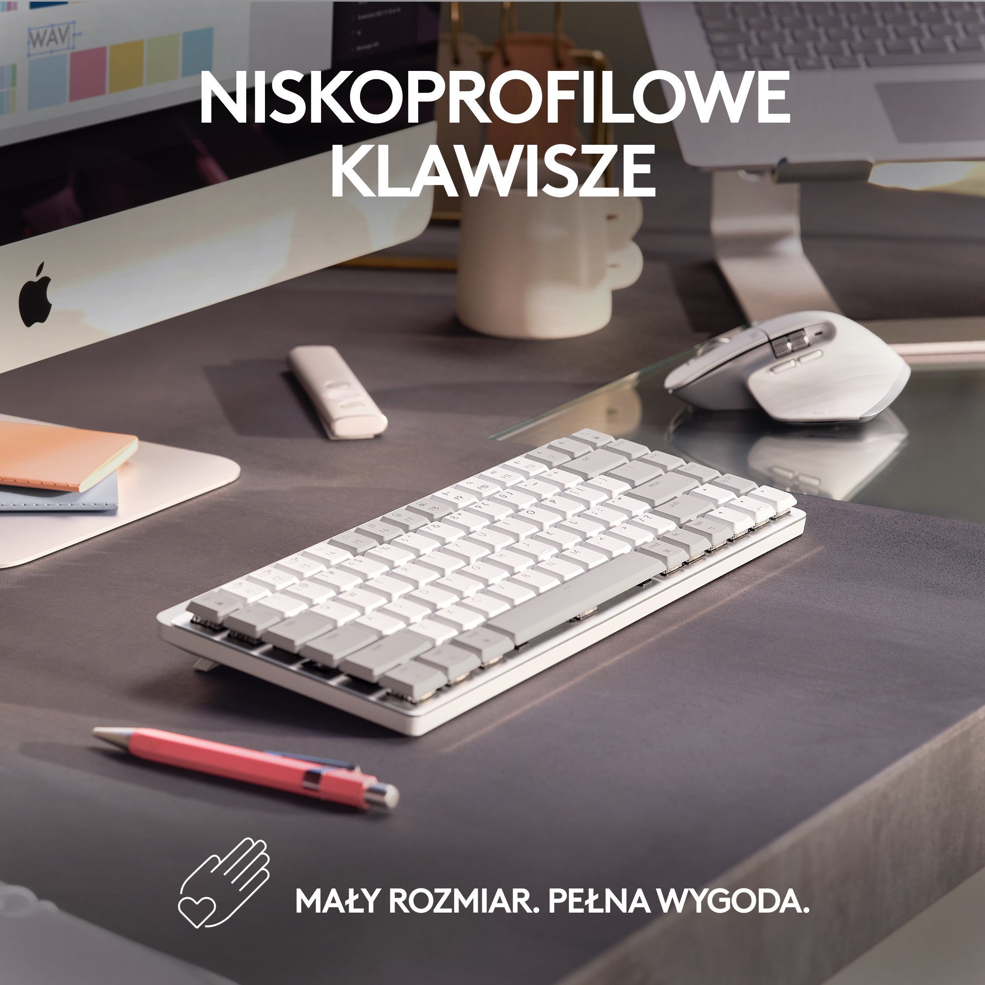 Set tastierë dhe kamerë Logitech MX Mechanical Mini for Mac 920-010799 dhe Brio 100 960-001585, pa tela, Full HD 1080p, gri