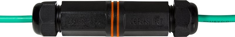 Мрежен конектор LogiLink NP0081, 2x RJ45, IP67, црн