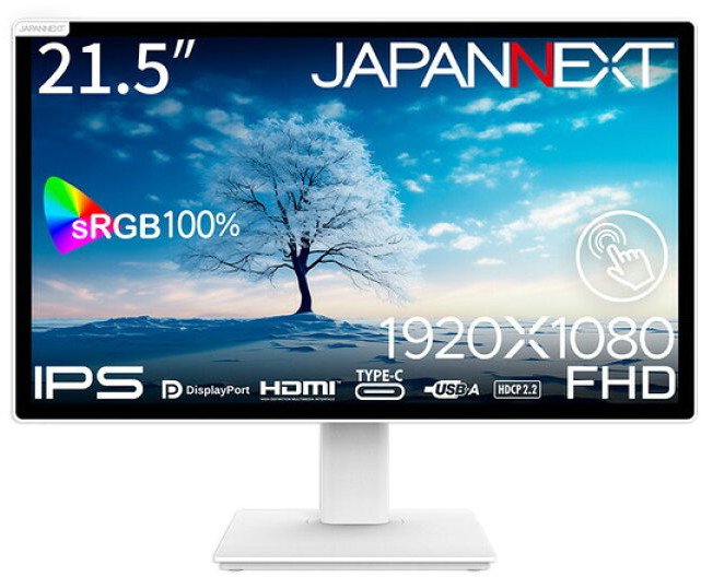 Monitor JapanNext FHD Touchscreen, 21.5", Full HD, i zi